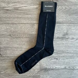 Claiborne Men’s Dress Sock Black Gray White NWT